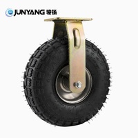 Roue pivotante pneumatique industrielle 8/10 pouces en caoutchouc gonflable, personnalisable, support OEM, diamètre de roue, pièces pour conteneurs