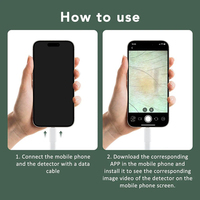 Caméra portative pour le cuir chevelu HD Pixel Magnifier Dermatoscope Phone Tablet Connection Skin Scanner Hair Follicle Detector 1 Million