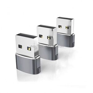 Hot Sales 2pack Aluminium Alloy <b>USB</b> a Male to <b>USB</b> C Female <b>Adapter</b> for Smart Phone Laptop Charging Transfer Sync Connector - Product Image 2