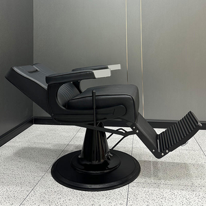 Sillón de Barbería Reclinable HT 2026 para Hombres, Mueble de Salón con Función de Masaje, Material de Cuero para Barbería y Taller - Product Image 5