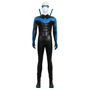 Disfraz de Cosplay de Titans Temporada 3, Traje de Batalla de Nightwing Dick Grayson para Hombre, Spandex, Disfraz de Halloween para TV y Cine - Product Image 1