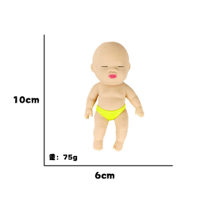 ตุ๊กตาสีดำเป่าฟองสบู่ ของเล่นบีบคลายเครียด ตุ๊กตาสีดำตัวเล็ก ของเล่นบีบสนุกๆ - Product Image 5
