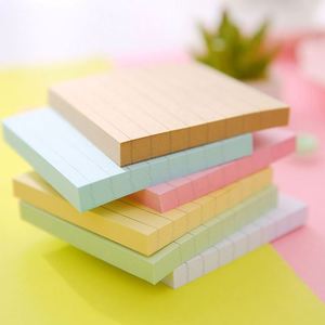 แผ่นบันทึกข้อความน่ารักแบบมีกาวในตัว สีสันสดใส พิมพ์โลโก้ได้ตามต้องการ สำหรับโรงเรียนและสำนักงาน - Product Image 2