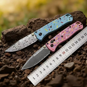 Cuchillo Plegable Ligero con Mango de Fibra de Nailon Damasco 535 S30V, Personalizado al por Mayor, para Campismo al Aire Libre - Product Image 4