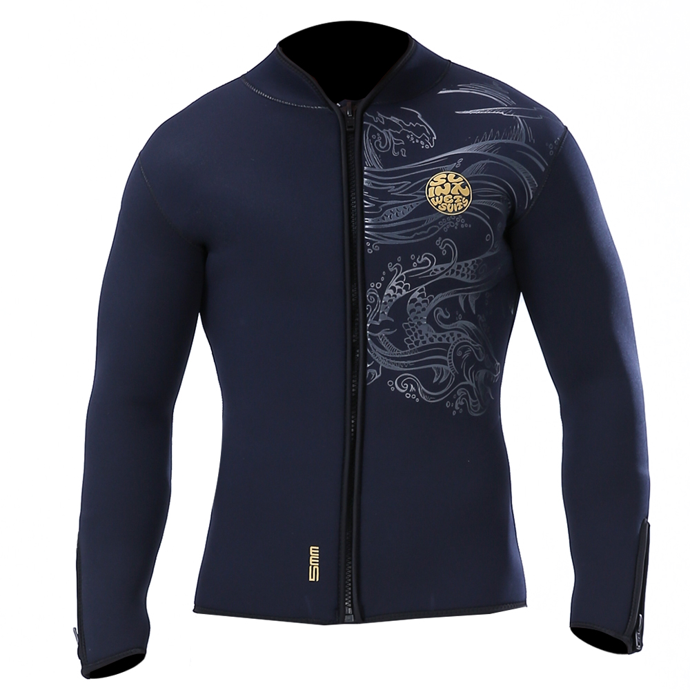 Пользовательские Цвет: белый, черный, оранжевый, сохраняющие тепло, 3 мм неопреновые гидрокостюмы «Мокрого», верхняя одежда, куртка с длинными рукавами купальный костюм для серфинга