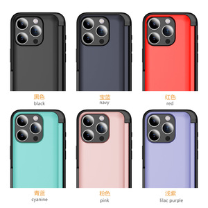 Nouveau design porte-carte de crédit à <span class=keywords><strong>clapet</strong></span> étui de téléphone antichoc portefeuille couverture arrière pour <span class=keywords><strong>iPhone</strong></span> 15 Pro Max 14 Plus <span class=keywords><strong>13</strong></span> 12 Samsung S24 - Product Image 2