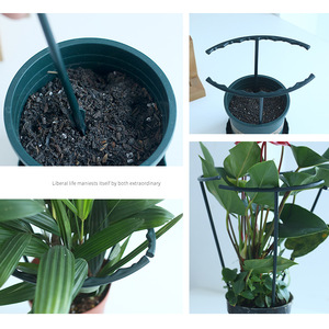 <b>Plant</b> <b>Support</b> <b>Frame</b> Black Plastic 3 Pack For Potted Flowers Garden Use - Product Image 5