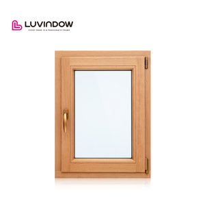 Bán Sỉ Cửa Sổ Gỗ Tráng Nhôm Kính Cường Lực Cửa Sổ Đôi Tùy Chỉnh Cho Biệt Thự - Product Image 1