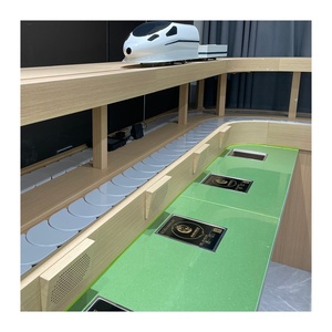 Quay vòng băng tải sushi thanh bảng Sushi nhà hàng đào tạo băng tải vành đai máy để bán DDP giá tốt - Product Image 3