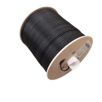 Rollo de 2 km de Cable de Fibra Óptica de Acometida FTTH para Exteriores con FRP de 1 o 2 Núcleos, Monomodo para Interiores LSZH y Aéreo de 1 Núcleo