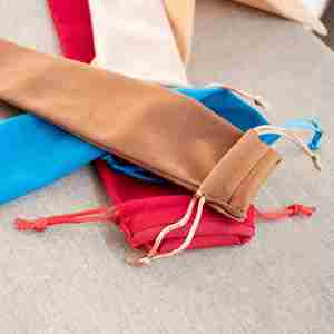 Bolsa Protectora de Terciopelo con Cordón para Abanicos Plegables, Personalizable, para Abanicos de 5/6/7/8/9.5/10 Pulgadas - Product Image 4