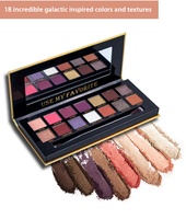 Échantillon gratuit, vente en gros de maquillage, fard à paupières, palette de fard à paupières 14 couleurs, marque privée avec MOQ faible, prix bas