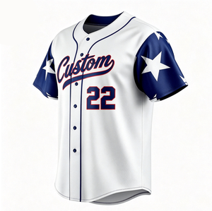 Jersey Baseball Kustom Berkualitas Tinggi, Tersedia Sublimasi dan Bordir, Pakaian Kaos Baseball - Product Image 3