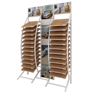 Personalizzata In Metallo Pavimento IN PVC e Legno Pavimenti In Piastrelle Display Rack per il Marketing - Product Image 1