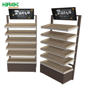 High-Capacity Customizable Steel Wood Bakery <b>Display</b> <b>Rack</b> for Convenience Stores Popular in the Market - Product Image 4