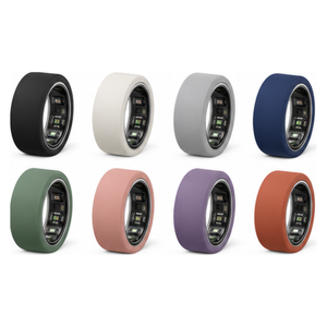 Lot de 8 protections pour bague Oura 4 Gen 3, collection Automne-Hiver, en silicone aux tons profonds, palette saisonnière chaleureuse, confortable à porter - Product Image 1