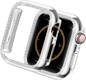 苹果手表系列7 8 6 360全保护超薄41毫米透明防触摸屏保护器高灵敏度钢化玻璃