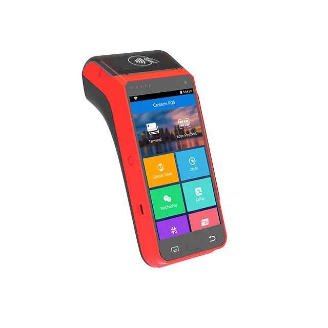 Touchscreen Verkooppunt, Android Handheld Pos-Terminal Met Impactprinter, Offline Pos-Machine Met Zescijferig Ponsen