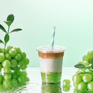 Venta al por mayor de vasos desechables transparentes PET con tapas bebida fría para llevar café helado Latte jugo batido vidrio 16oz logotipo personalizado - Product Image 4