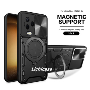 Lichicase 360 funda de parachoques anticaída con ventana de empuje de lente todo incluido para itel A70 funda trasera multifuncional - Product Image 5