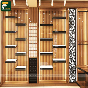 Expositor de Ropa Nórdico de Madera Natural con Gabinete Abierto para Presentación - Product Image 4