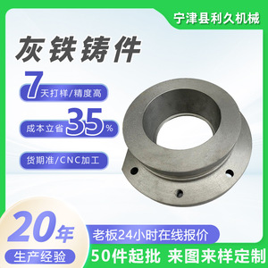 Pièces usinées en fonte gris sur mesure Rikyu pour l'industrie des machines, avec usinage CNC et fabrication basée sur dessin. - Product Image 4