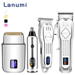 <span class=keywords><strong>Kit</strong></span> de tondeuses électriques rechargeables pour hommes Lanumi 973A, 4 en 1, <span class=keywords><strong>tondeuse</strong></span> professionnelle sans fil, lames en acier inoxydable USB, étanche IPX7 - Product Image 1
