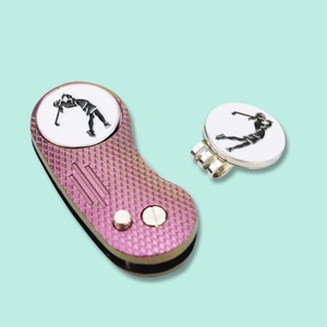 Juego de palos de golf planos y novedosos para mujer, plegables, forjados, con hebilla, color naranja, para putting, transpirables, para torneos, con marcador de pelotas de golf y soporte de exhibición. - Product Image 2