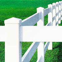 Clôture pour chevaux en PVC vinyle à 3 rails résistant aux UV, pour paddock équestre, ranch, ferme