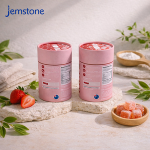 Eco Friendly Matte Prontein Powder Herbal Tea Cardboard Cylinder <b>Box</b> Food Grade Biscuit Juice Gummy Kraft Paper Tube Packaging - Product Image 5