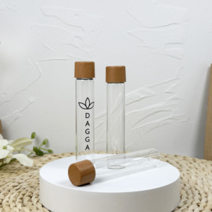 Tube à essai en verre transparent de couleur de taille personnalisée pour bouchon à l'épreuve des enfants - Product Image 1
