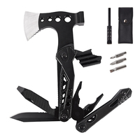 Multi Tool 16 en 1 Accessoires de Camping Marteau pour Voyage Camping Randonnée Chasse Escalade Outil Kit