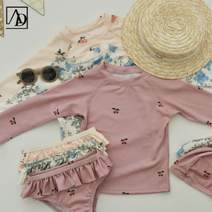 Quảng cáo tùy chỉnh mùa hè bé phim hoạt hình thân hai mảnh trẻ em Đồ bơi trẻ em áo tắm bãi biển mặc bơi phù hợp với bộ - Product Image 3