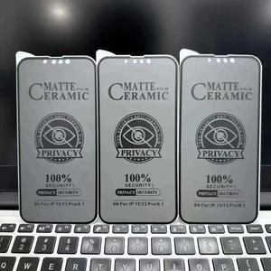 <span class=keywords><strong>Pellicola</strong></span> protettiva per schermo Anti-spia antiriflesso in vetro temperato HD <span class=keywords><strong>pellicola</strong></span> in <span class=keywords><strong>ceramica</strong></span> opaca per la privacy per <span class=keywords><strong>iphone</strong></span> 15 14 13 12 11pro - Product Image 2