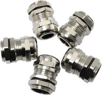 Presse-étoupe étanche en laiton nickelé IP68, tailles M8/M10/M12/M20 pour usage industriel