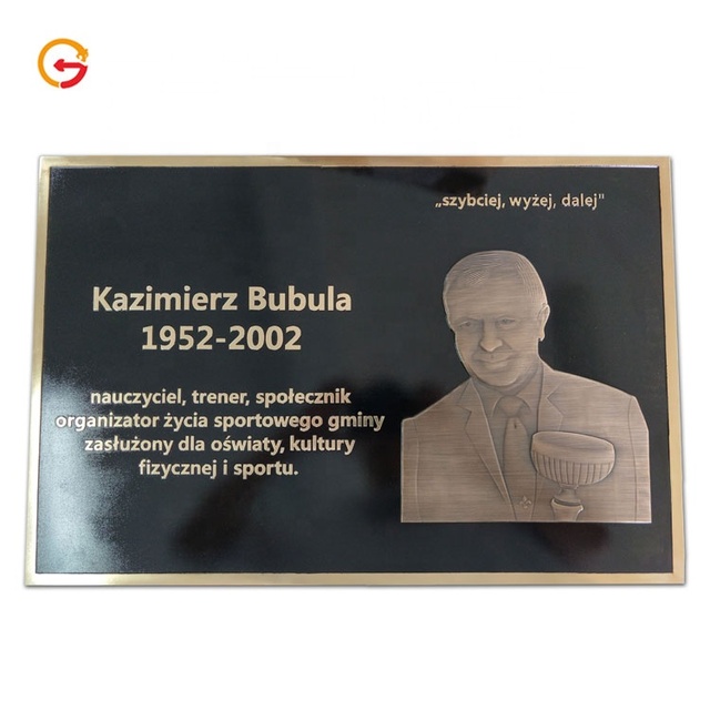 JAGUARSIGN Custom Engraved Brass Memorial Plaque for Headstone Cemetery Grave Marker Durable Outdoor Metal Name Plate