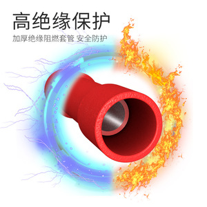 Copper Tube Terminal With Intermediate Barrier For Cable Connection Crimp Installation - Product Image 2