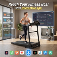 Caminadora Eléctrica Plegable para Gimnasio, Motor de 1.5hp, Inclinación Ajustable para Caminar y Correr