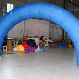 Inflatable Blue Arch, Stable Style with Two Fans - Product Image 1