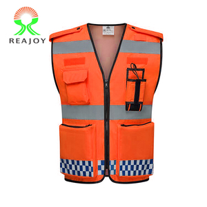 ANSI Standards V-collar Road Construction Surveyor Workwear <strong>Hi</strong> <strong>Vis</strong> Custom Safety Vest <strong>Jacket</strong> for Man <strong>Woman</strong> - Product Image 3