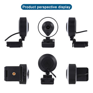 Anillo de luz LED con micrófono, Webcam con Control táctil de 1080p, Chat en vivo, luz de belleza para PC - Product Image 3