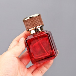 Wholesale High Quality Luxury Clear Square Irregular Design 50ml Glass <b>Empty</b> Customized Spray <b>Perfume</b> <b>Bottle</b> with Box for Women - Product Image 1