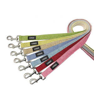 SinSky tinta unita eco-friendly canapa per animali domestici guinzaglio collare per cani Set guinzaglio per cani con guinzaglio abbinato e set di fibbia per imbracatura - Product Image 6