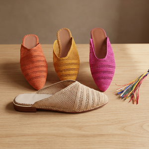 Handmade Anti-Slippery Breathable Raffia Outdoor Slipper for Women and Girls - Product Image 6