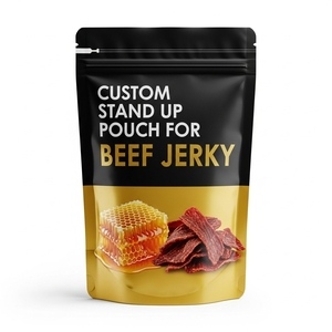 Bolsas Personalizadas para Carne Seca, Impresión Digital Mate, Resellables con Cierre Ziplock, Sellado Térmico, Más de 30 Años de Experiencia en Fábrica, MOQ Bajo, Entrega Rápida - Product Image 1