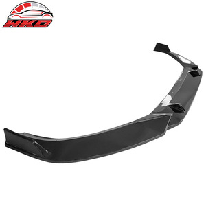 Compatible con Audi A4 Quattro B9 2017-2018, Labio de Parachoques Delantero Estilo IKON, Negro Brillante - Product Image 3