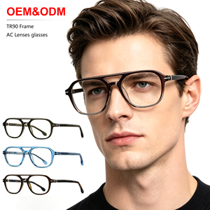 <span class=keywords><strong>Gafas</strong></span> <span class=keywords><strong>de</strong></span> Prescripción Cuadradas Retro Transparentes Marrones <span class=keywords><strong>de</strong></span> Alta Calidad y Estilo para Hombre y Mujer, Monturas Ópticas TR90 <span class=keywords><strong>de</strong></span> Doble Puente - Product Image 1