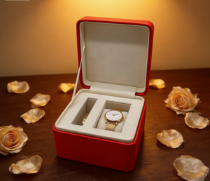 Boîte à montre rectangulaire de protection en cuir PU à rabat pour coffret cadeau de montre, collier et bague - Offre Spéciale - Product Image 1