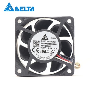 Delta qfr0624eh 6025 24V DC 60x60x25mm 0.15A 6800 vòng/phút bóng mang trục quạt làm mát cho ABB 3axd50000028424 biến tần - Product Image 1