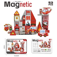 Mini tuiles magnétiques de poche 3,75 cm, blocs de construction magnétiques en boîte métallique, jouet éducatif STEM de voyage pour tout-petits et enfants, idéal comme cadeau